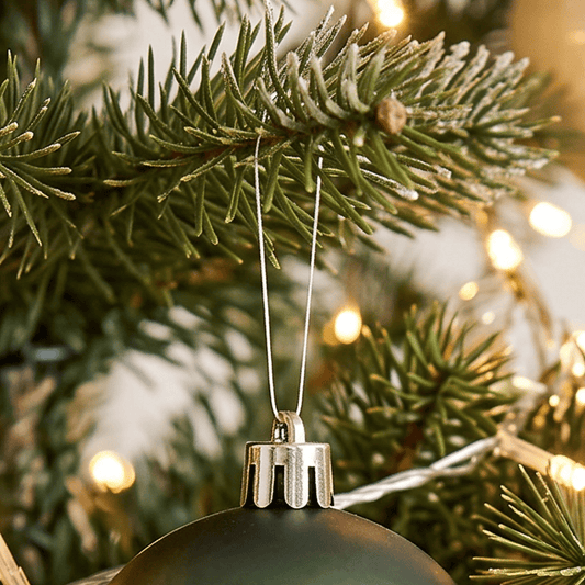 Christmas  -  Pine Green Baubles Pack of 12 - 6cm  -  60487482