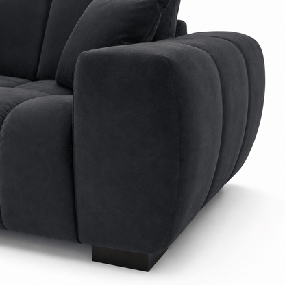 Furniture  -  Khai 3 Seater Sofa - Black  -  60486599