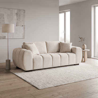 Furniture  -  Khai 3 Seater Sofa - Cream  -  60486595