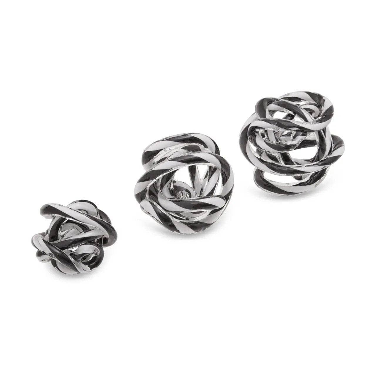 Homeware  -  Knot Décor Black & White Glass Ornament - Small  -  60003214
