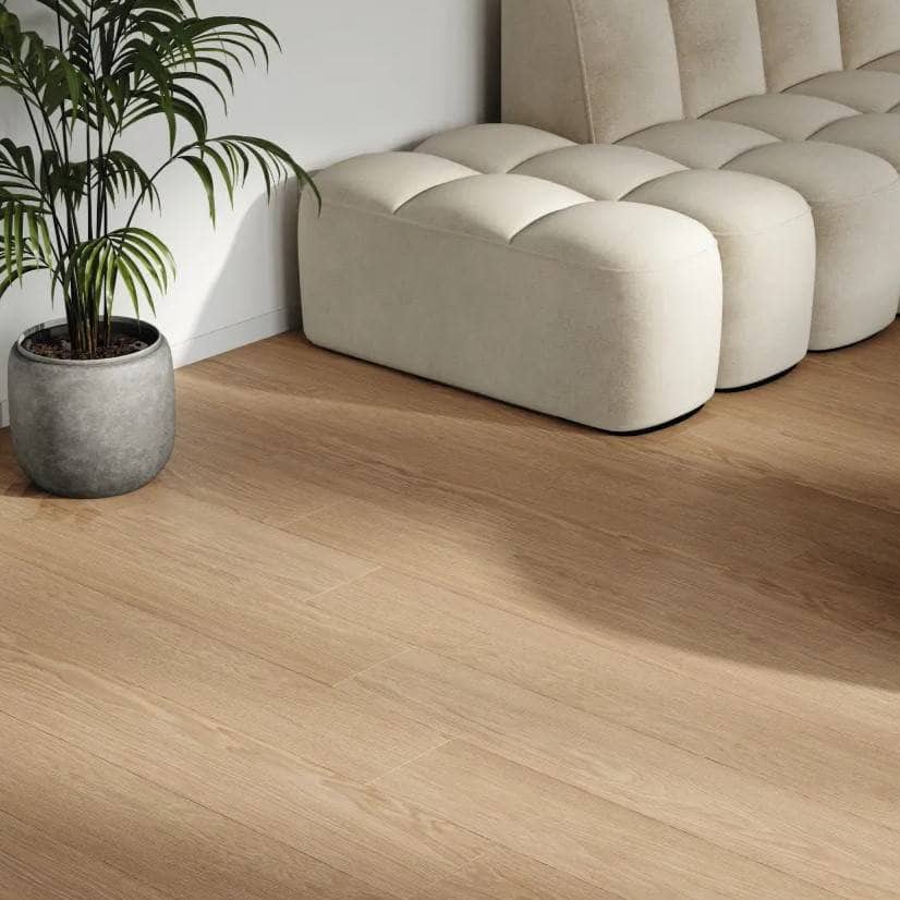 Flooring & Carpet  -  Krono Atlantic Natural Darcy Oak 8mm Laminate Flooring (2.26m² Pack)  -  60487604