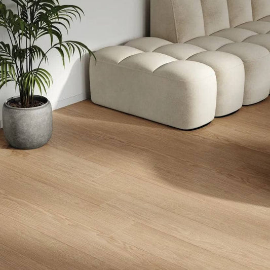 Flooring & Carpet  -  Krono Atlantic Natural Darcy Oak 8mm Laminate Flooring (2.26m² Pack)  -  60487604