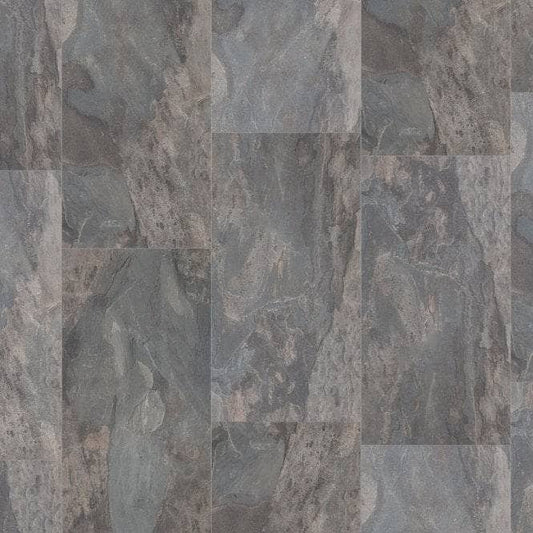 Flooring & Carpet  -  Krono Atlantic Pewter Slate 8mm Laminate Flooring (2.32m² Pack)  -  60487605