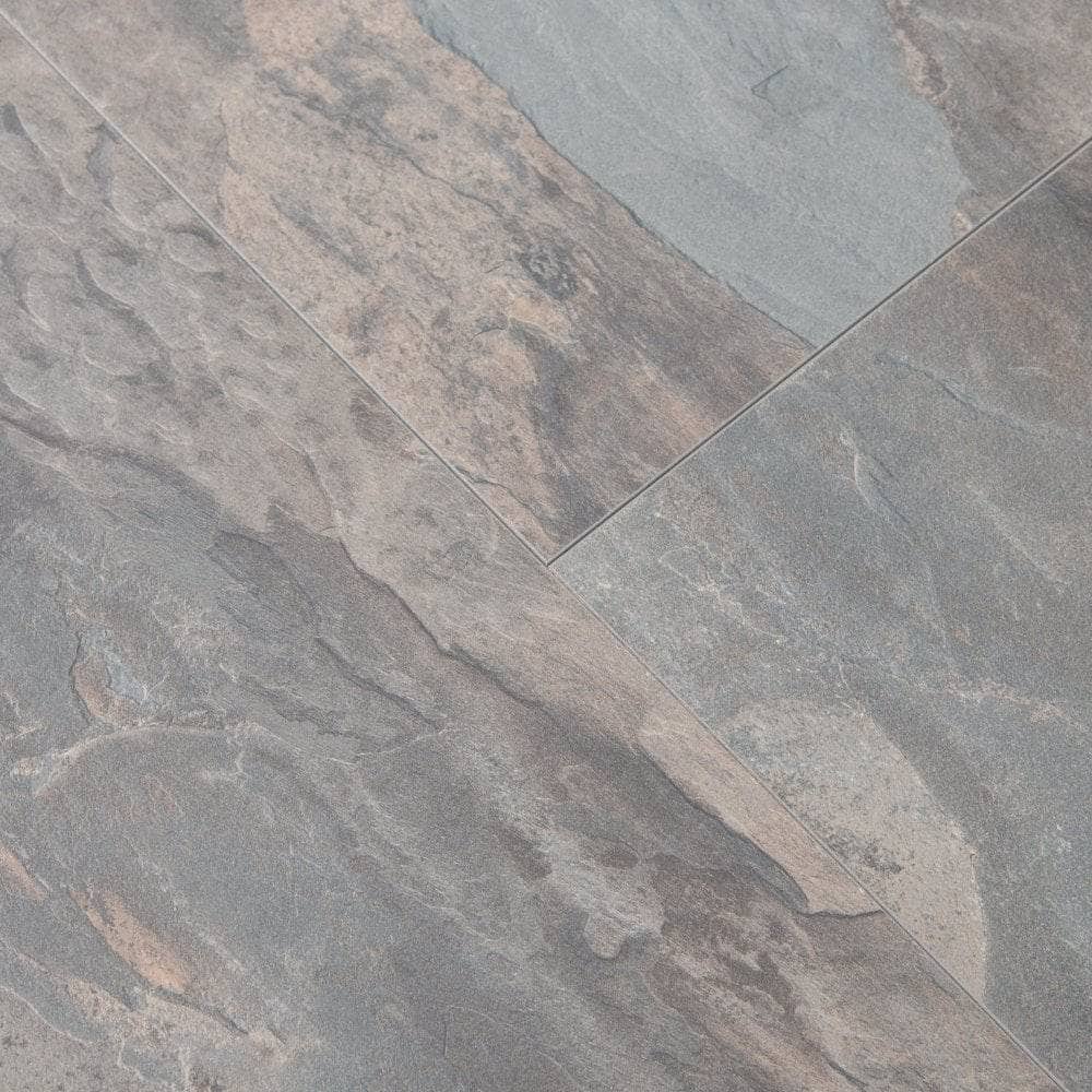 Flooring & Carpet  -  Krono Atlantic Pewter Slate 8mm Laminate Flooring (2.32m² Pack)  -  60487605