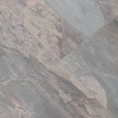 Flooring & Carpet  -  Krono Atlantic Pewter Slate 8mm Laminate Flooring (2.32m² Pack)  -  60487605
