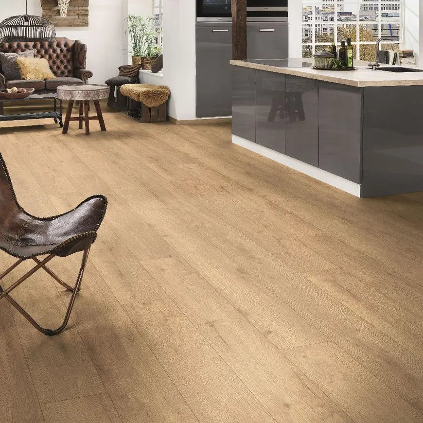 Flooring & Carpet  -  Krono Atlantic Sundance Oak 8mm Laminate Flooring (2.26m² Pack)  -  60487602