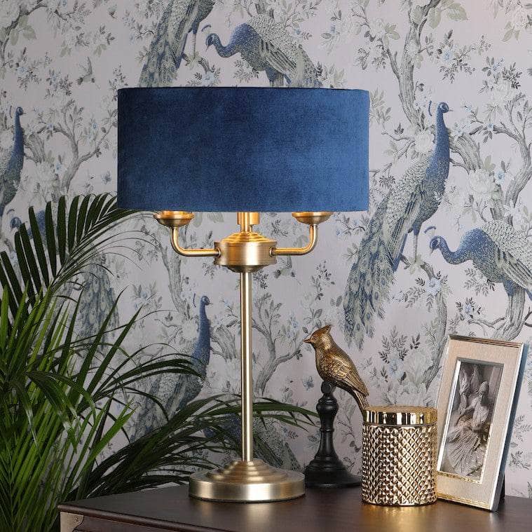Lights  -  Laura Ashley Sorrento Antique Brass Table Lamp  -  60006297