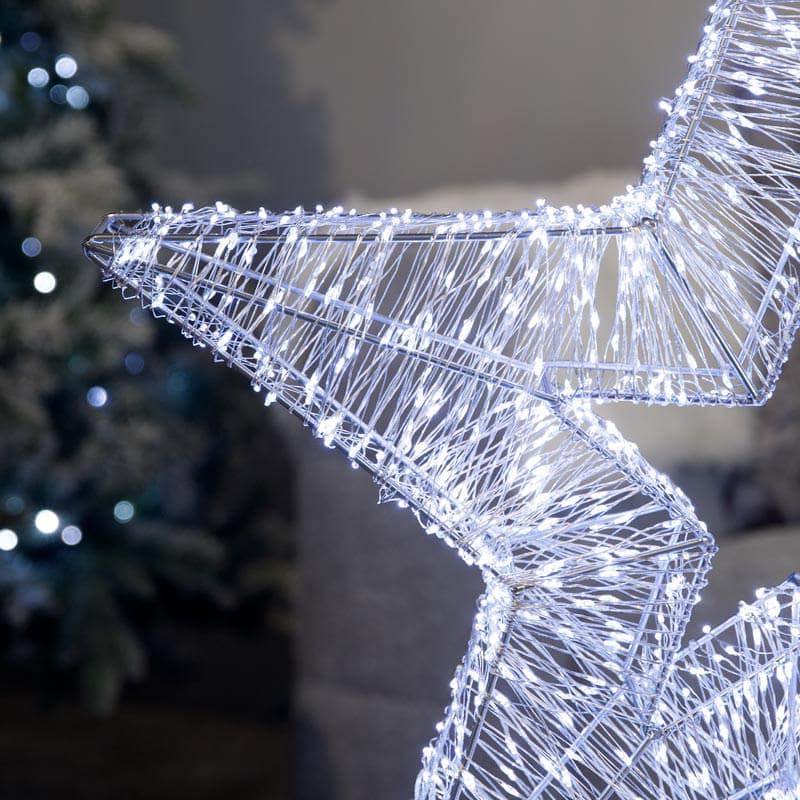 Christmas  -  LED Silver Star - 60cm  -  60008385