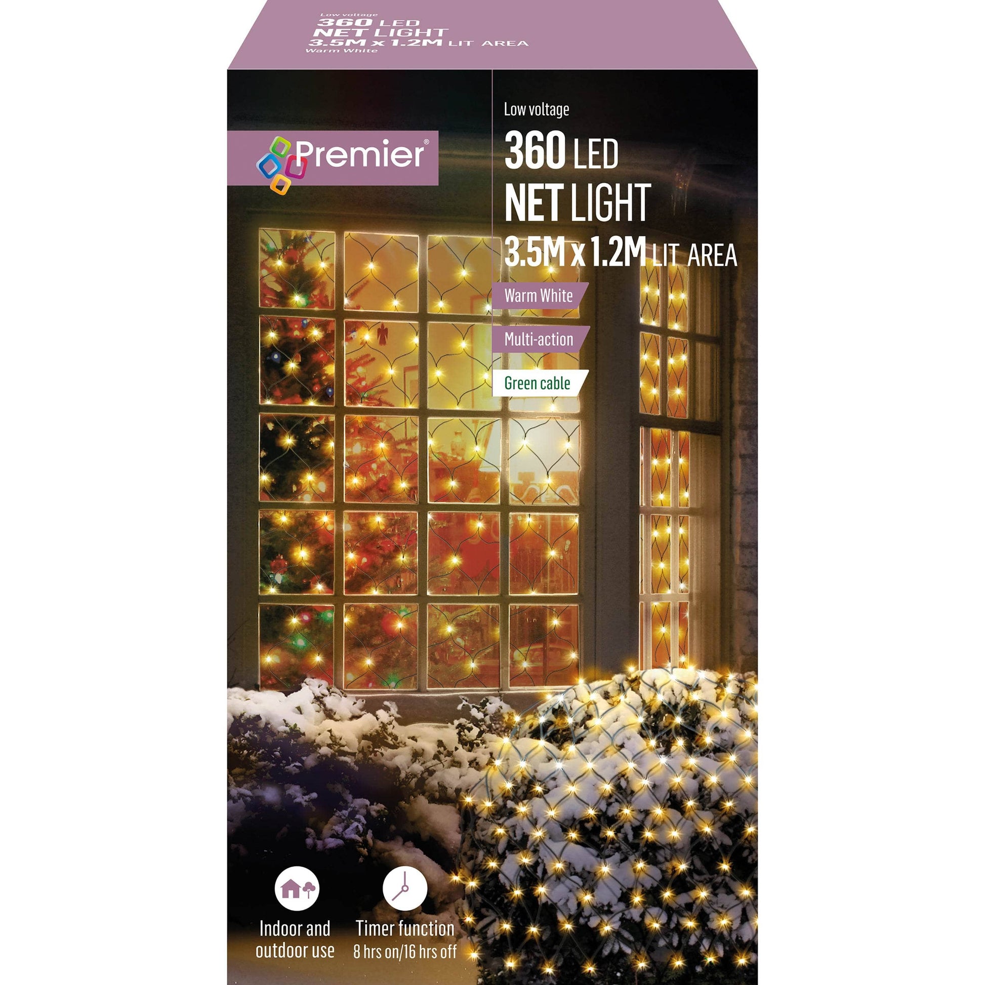 Christmas  -  360 LED Warm White Multi Action Christmas Net Light  -  50110183