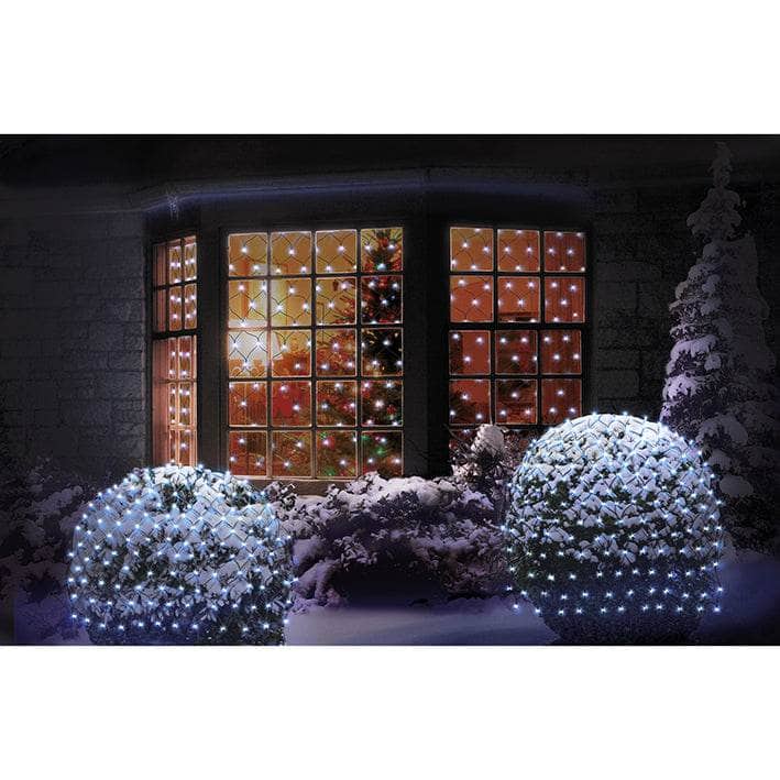 Christmas  -  360 White Multi Action Led Christmas Net Light  -  50110182
