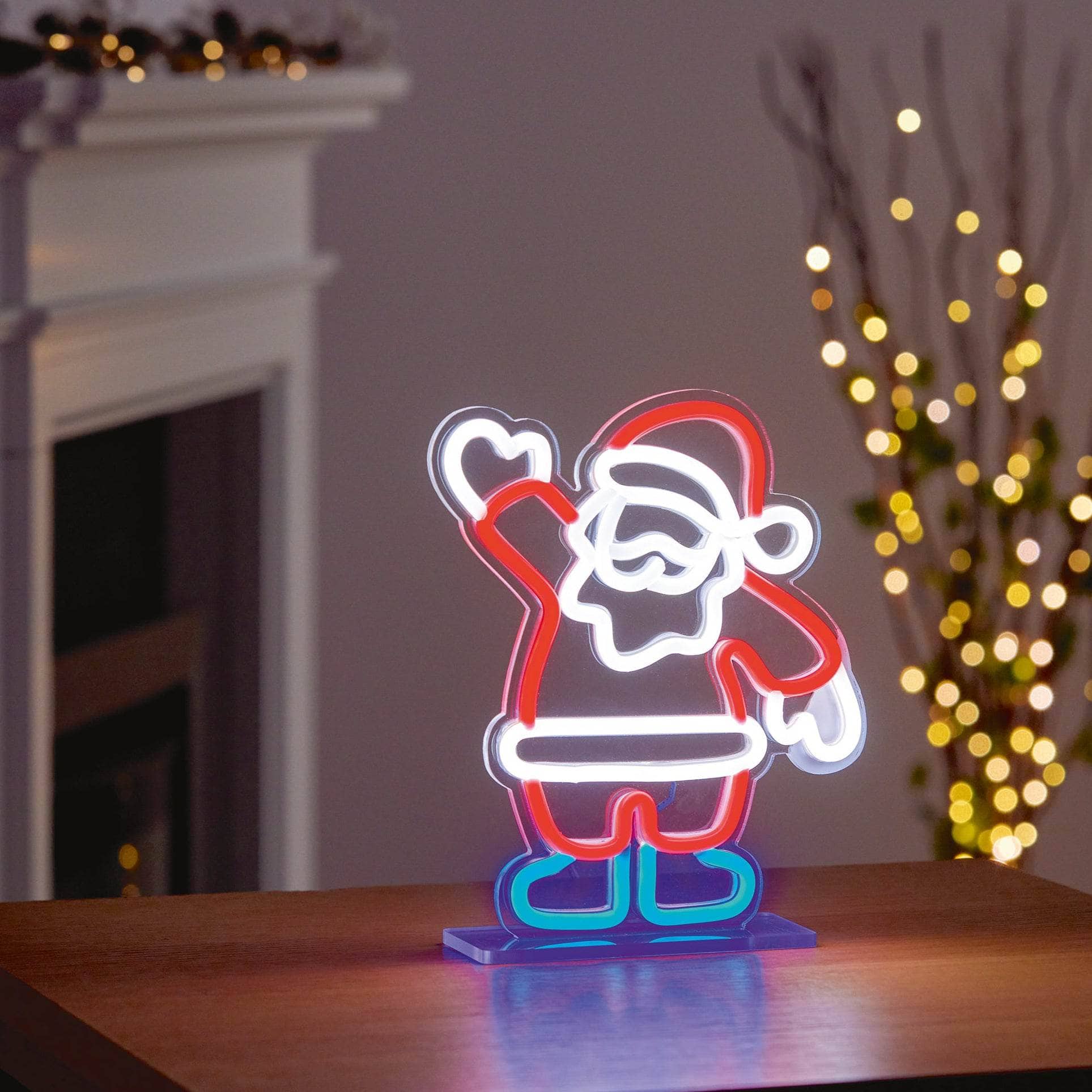 Christmas  -  Santa Table Top Neon Sign - 25cm  -  60484037