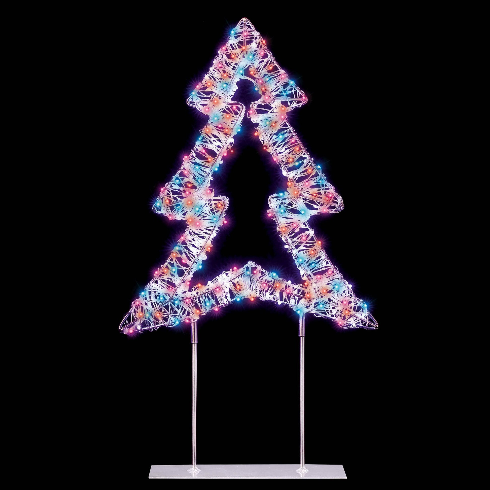 Christmas  -  Rainbow Christmas Tree Table Top LED Decoration - 45cm  -  60484028