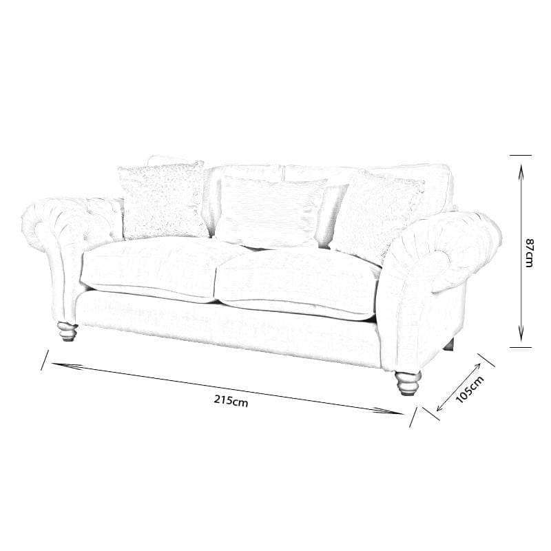 Furniture -  Langcliffe 3 Seater Sofa  -  60010267