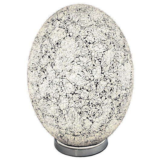  -  Large Mosaic Egg Lamp Mosaic - White  -  50153423
