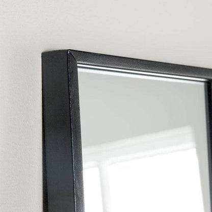 Homeware  -  Large Squared Window Mirror - Black  -  60008292