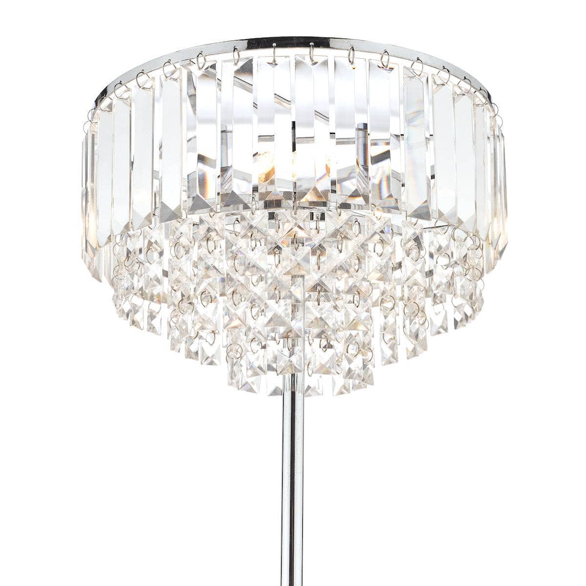 Lights  -  Laura Ashley Vienna Crystal Glass 3 Light Floor Lamp  -  50155819