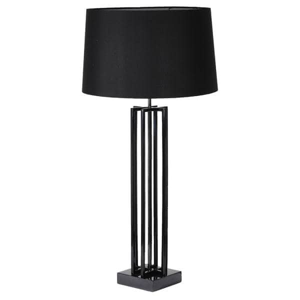 Lights  -  Liege Cage Table Lamp With Shade - Black  -  60004459