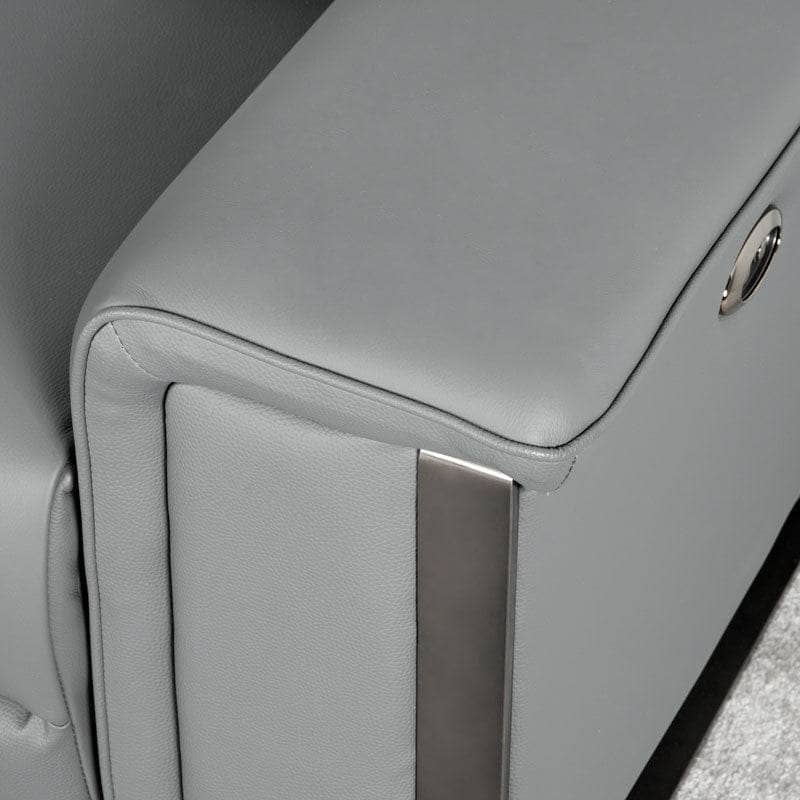 Furniture  -  Lucca 2 Seater Power Recliner Sofa - Grey  -  60008953