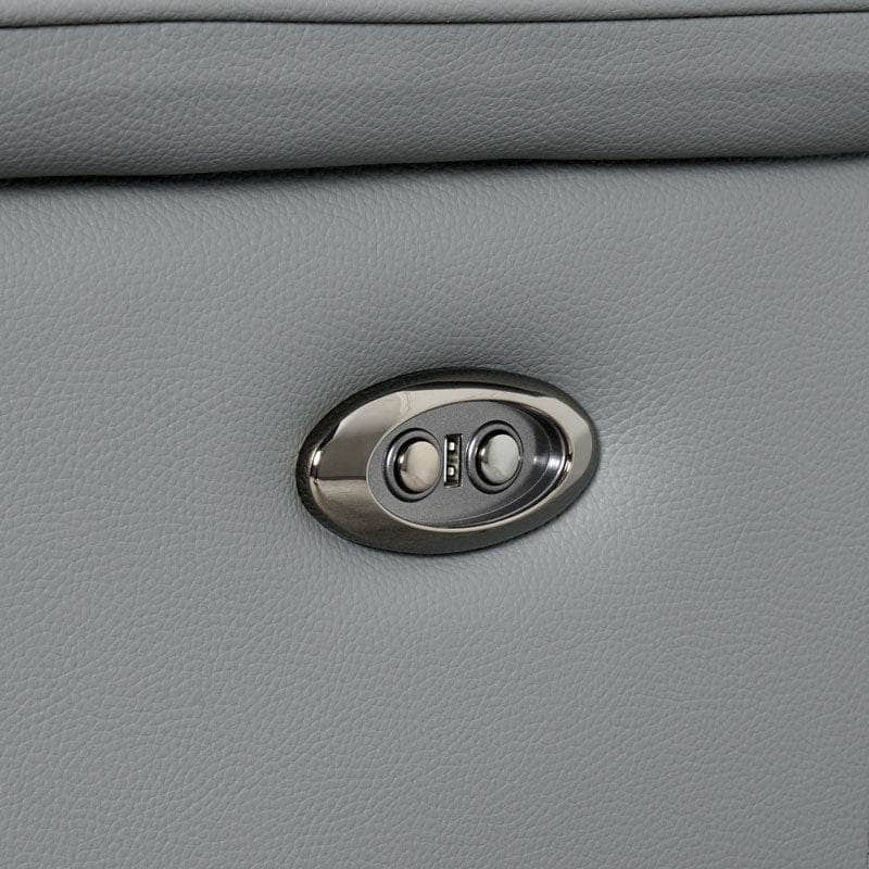 Furniture  -  Lucca 2 Seater Power Recliner Sofa - Grey  -  60008953