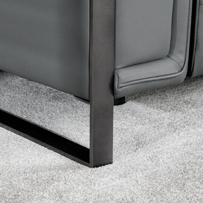 Furniture  -  Lucca 2 Seater Power Recliner Sofa - Grey  -  60008953