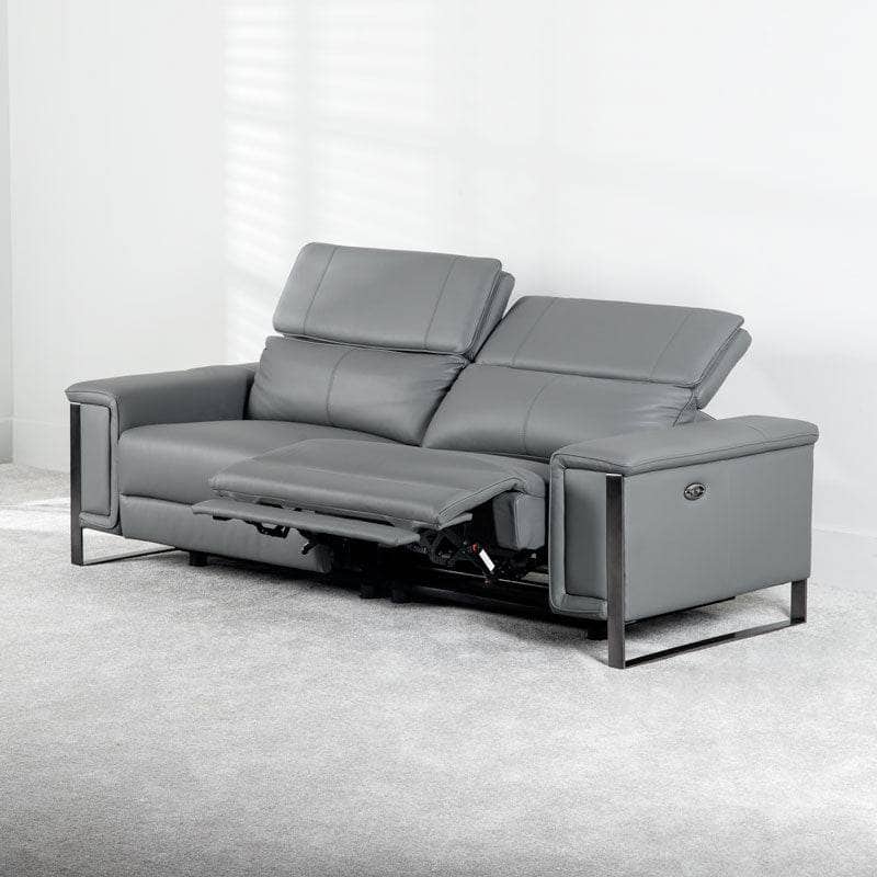 Lucca 3 Seater Power Recliner Sofa - Grey | Taskers Online Store