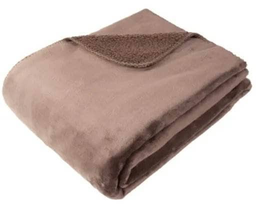 Homeware  -  Luxury Fleece Throw - Coffee  -  60010253