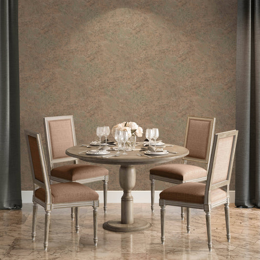 Wallpaper  -  Muriva Venezia Stone Terracotta Wallpaper - M66705  -  60011273