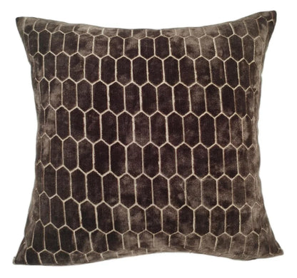 Homeware  -  Albie Velvet Honeycomb Cushion - 56cm  - 