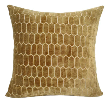 Homeware  -  Albie Velvet Honeycomb Cushion - 56cm  - 