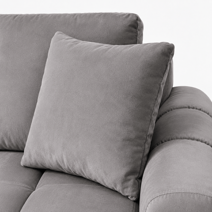 Furniture  -  Maeve U-Shape Ottoman Sofa - Grey  -  60486574