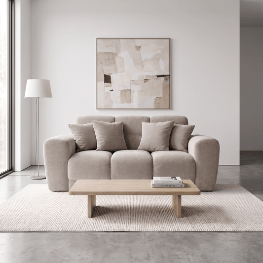 Furniture  -  Maine 2 Seater Sofa - Latte (Special Order)  -  60487619