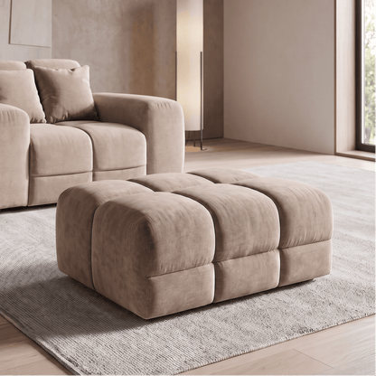 Furniture  -  Maine Footstool - Latte (Special Order)  -  60487621