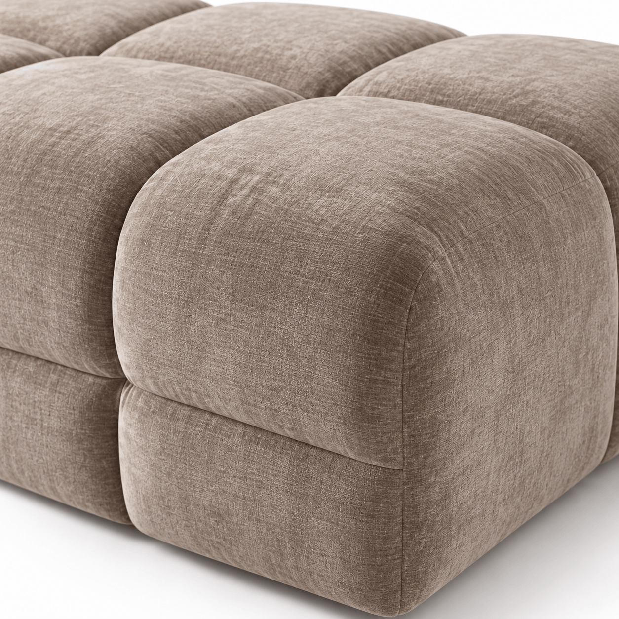 Furniture  -  Maine Footstool - Latte (Special Order)  -  60487621