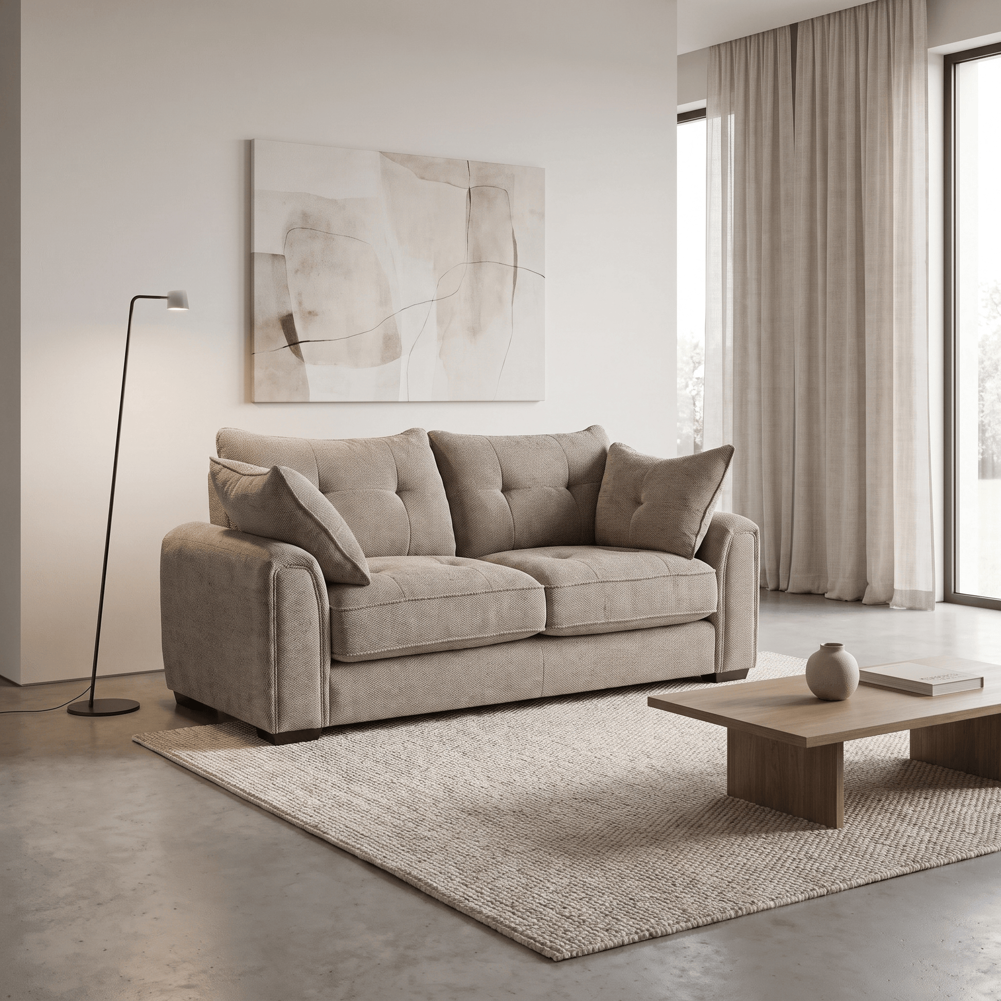 Furniture  -  Malibu 2 Seater Sofa - Mocha  -  60486967