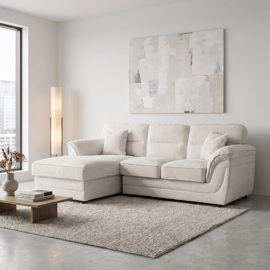 Furniture  -  Outlet Margot LHF Chaise Sofa - White  -  60486616