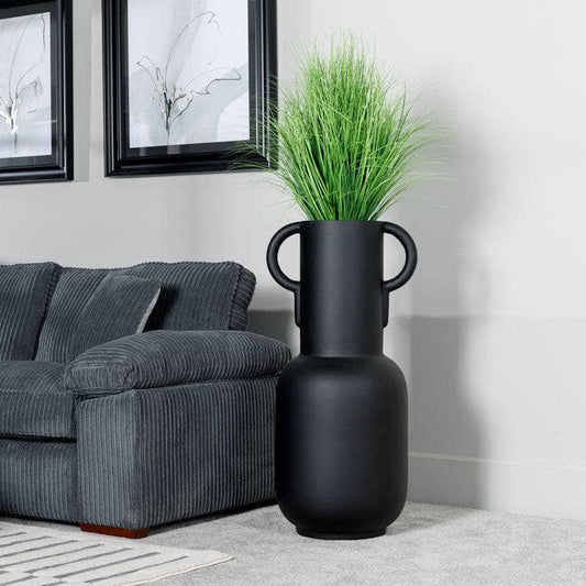 Homeware - Matt Black Handled Planter - 106cm-  60008153