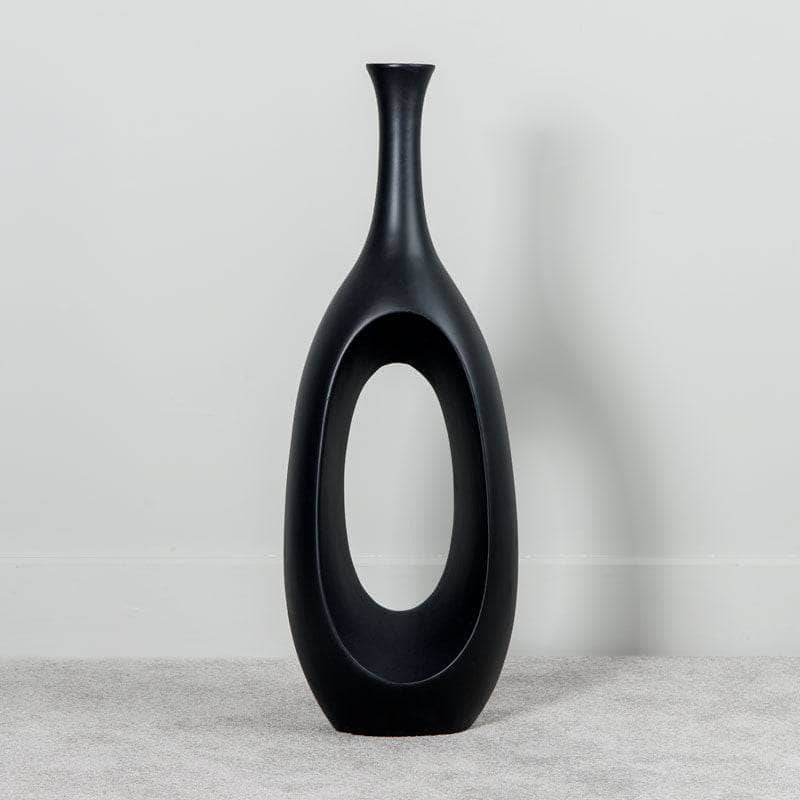 Homeware -  Matt Black Hollow Planter - 111cm  -  60008156