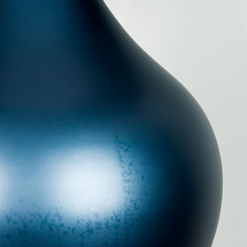 Matt Blue Glass Table Lamp
