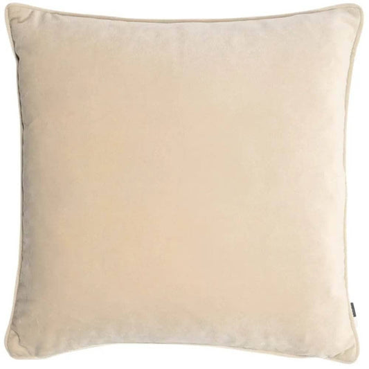 Homeware  -  Matt Velvet Cushion With Piping - Champagne  -  60010238