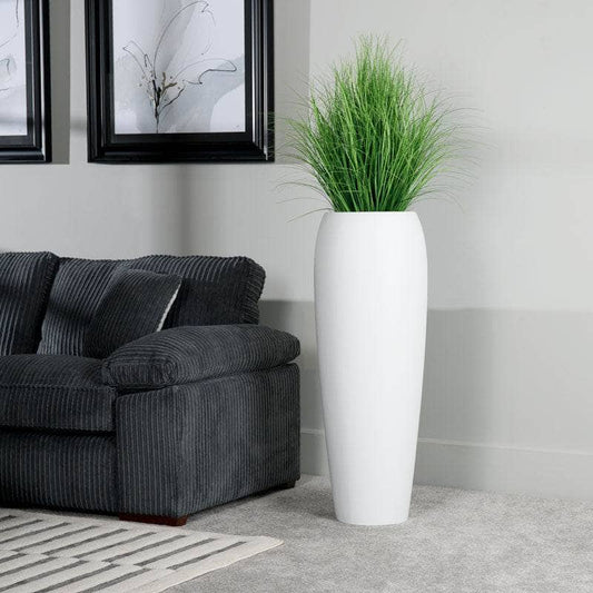 Homeware  - Matt White Tall Planter - 111.5cm -  60008163