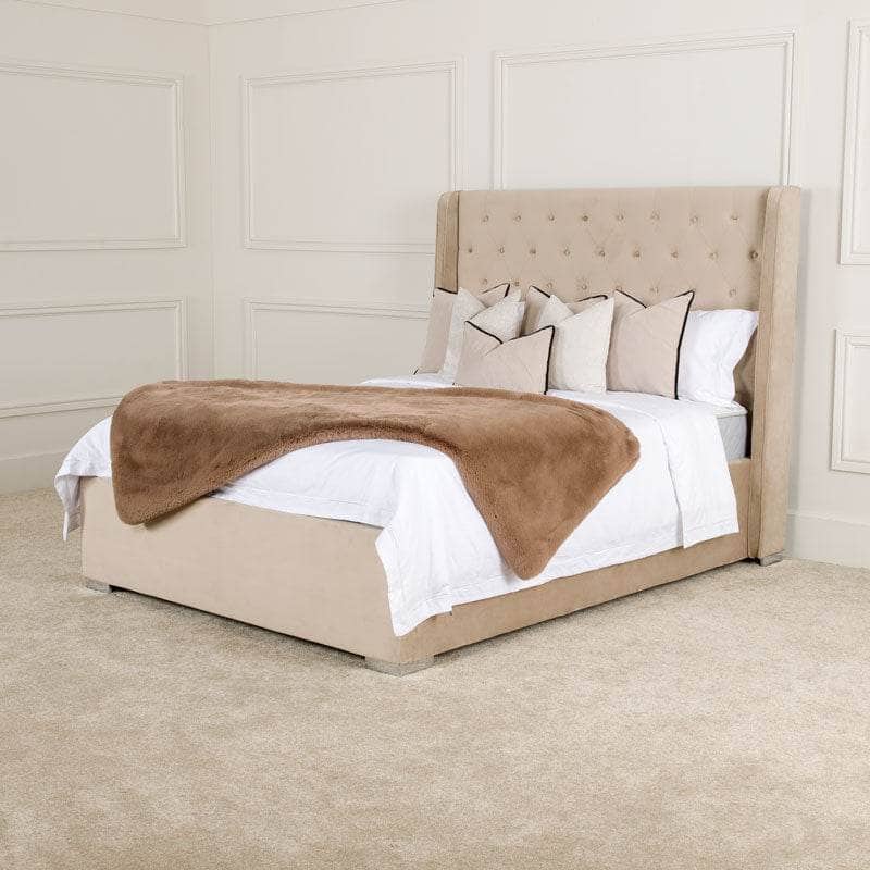 Furniture  -  Mayfair King Size Bedframe - Taupe  -  60005822