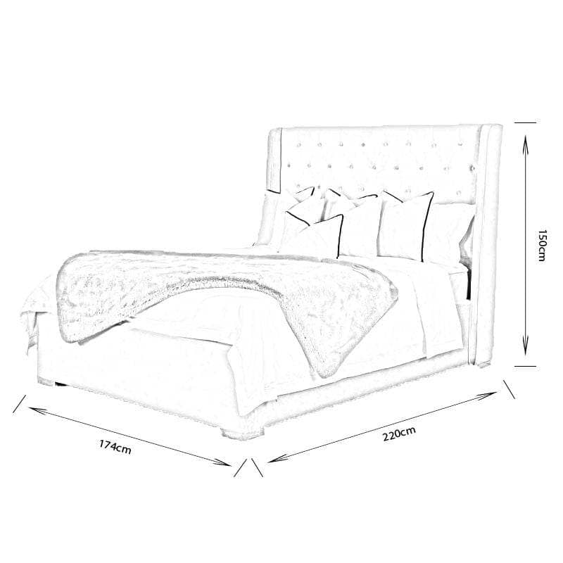 Furniture  -  Mayfair King Size Bedframe - Taupe  -  60005822