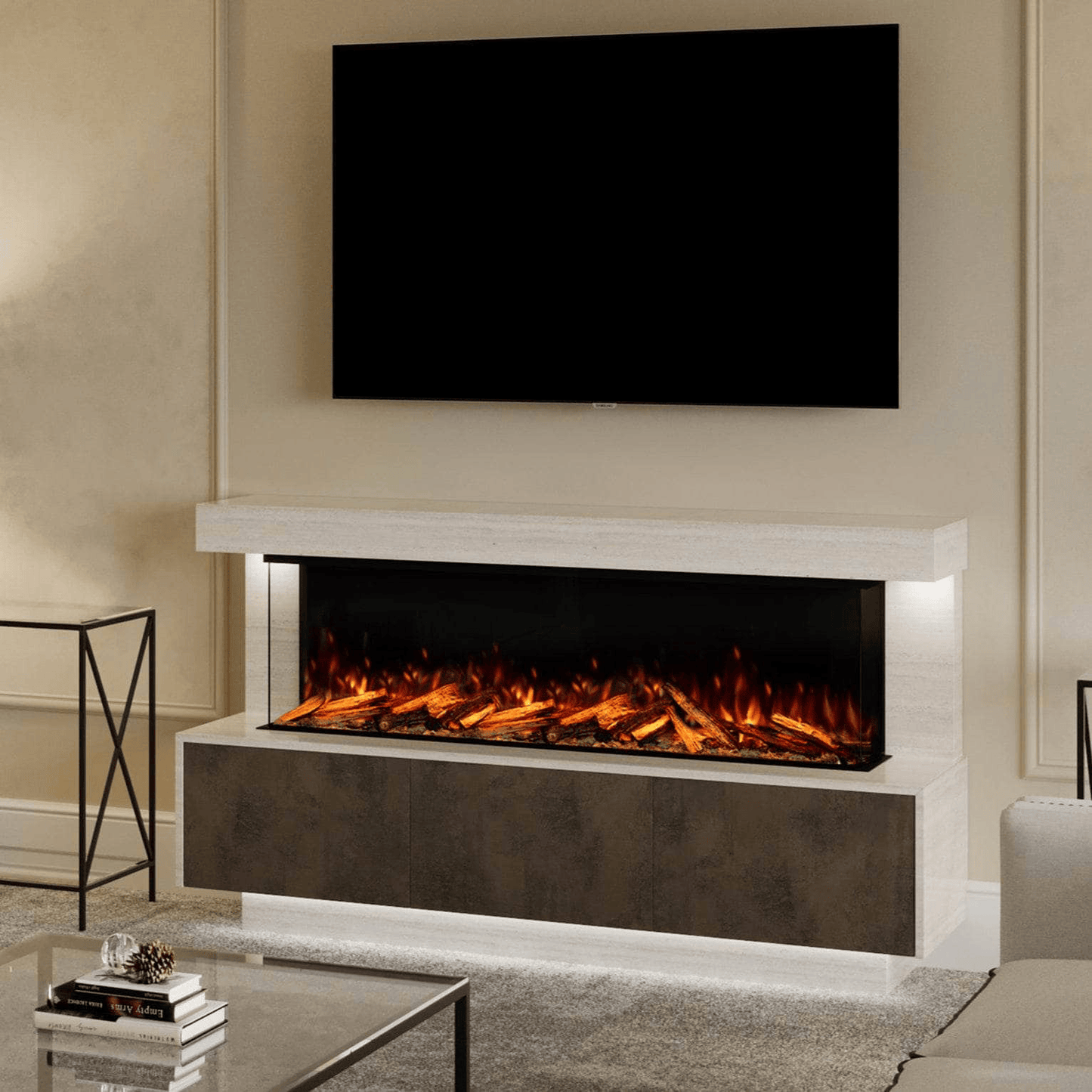 Fireplaces  -  Bespoke Fireplaces Geneva Marble 1250 X Suite  - 