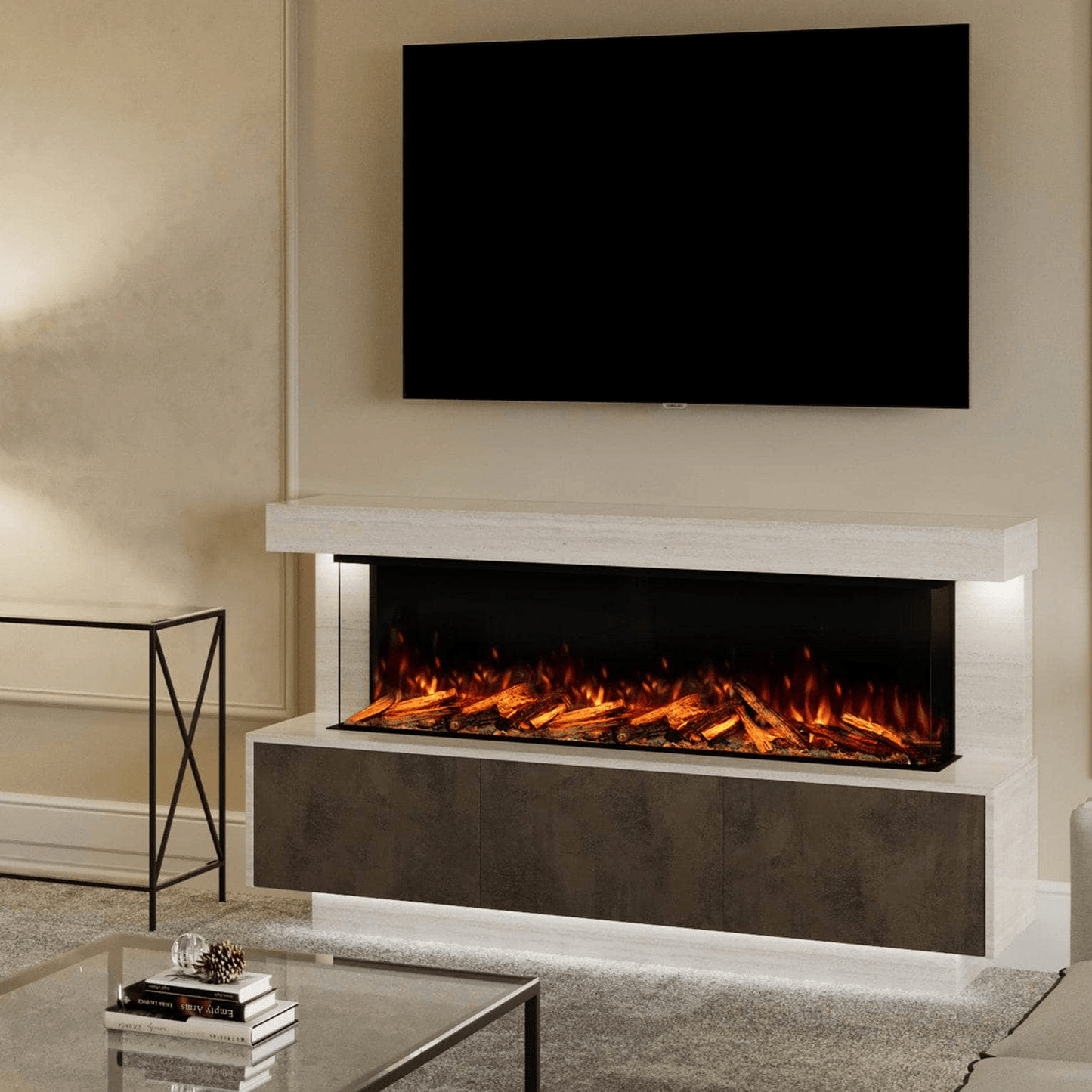 Fireplaces  -  Bespoke Fireplaces Geneva Marble 2500 X Suite  - 