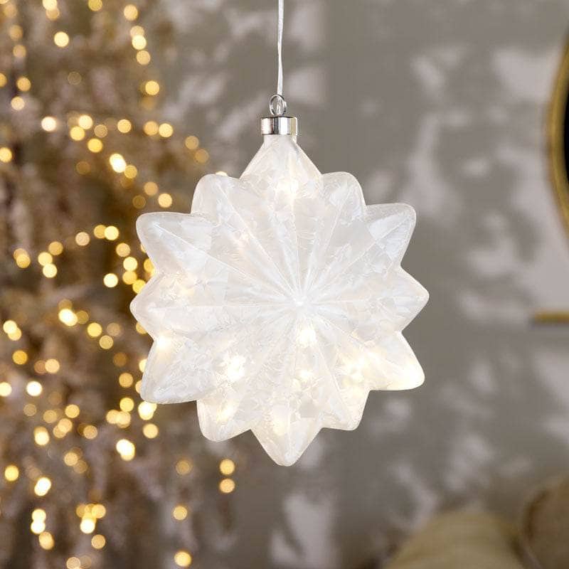 Christmas  -  Micro LED Flower Decoration - 19cm  -  60008538