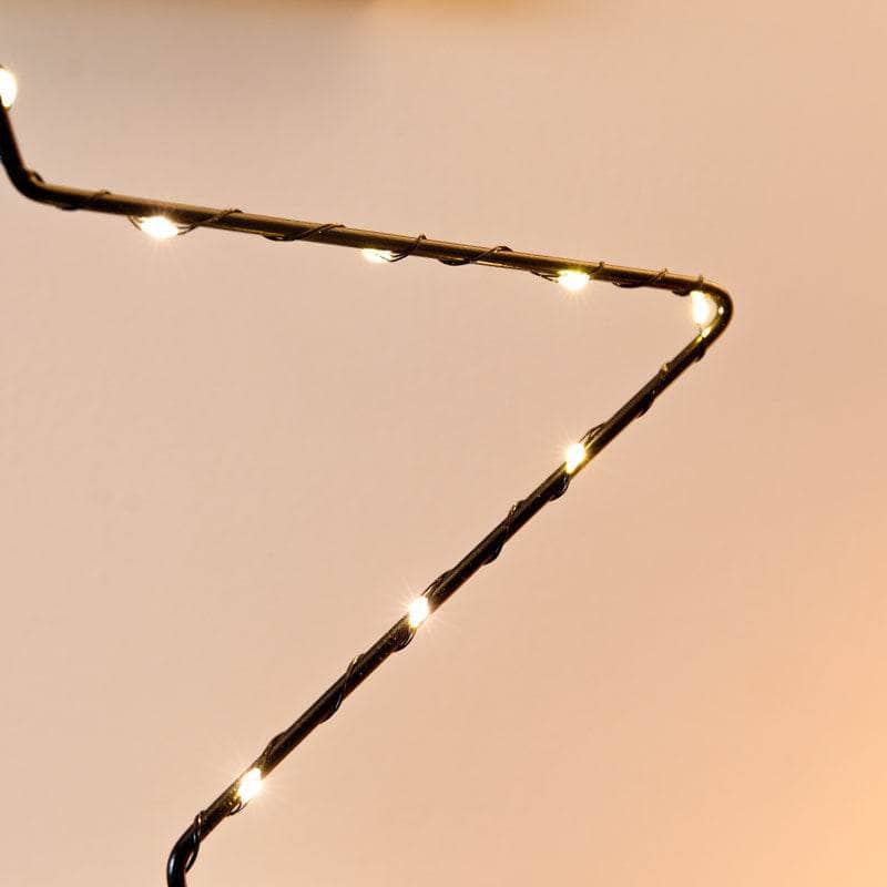 Christmas  -  Micro LED Frame Plywood Star - 47cm  -  60008561