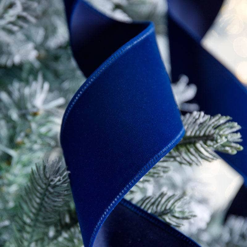 Christmas  -  Midnight Blue Velvet Ribbon - 2.5" x 10Y  -  60008637