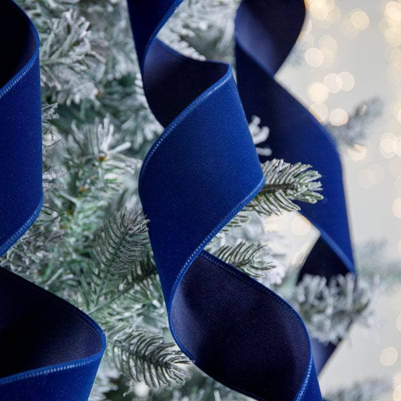 Christmas  -  Midnight Blue Velvet Ribbon - 2.5" x 10Y  -  60008637
