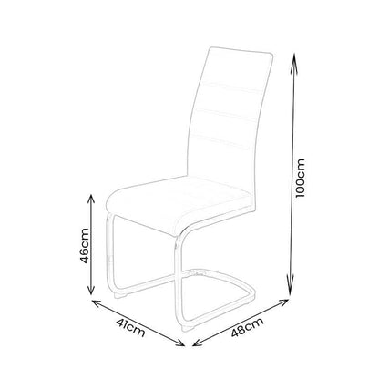 Furniture  -  Milano Dining Chair - Grey  -  60013584