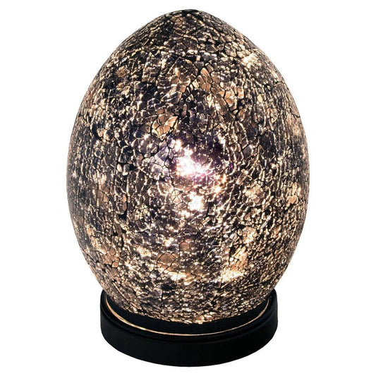 Lights  - Mini Mosaic Egg Lamp - Black -  50131783